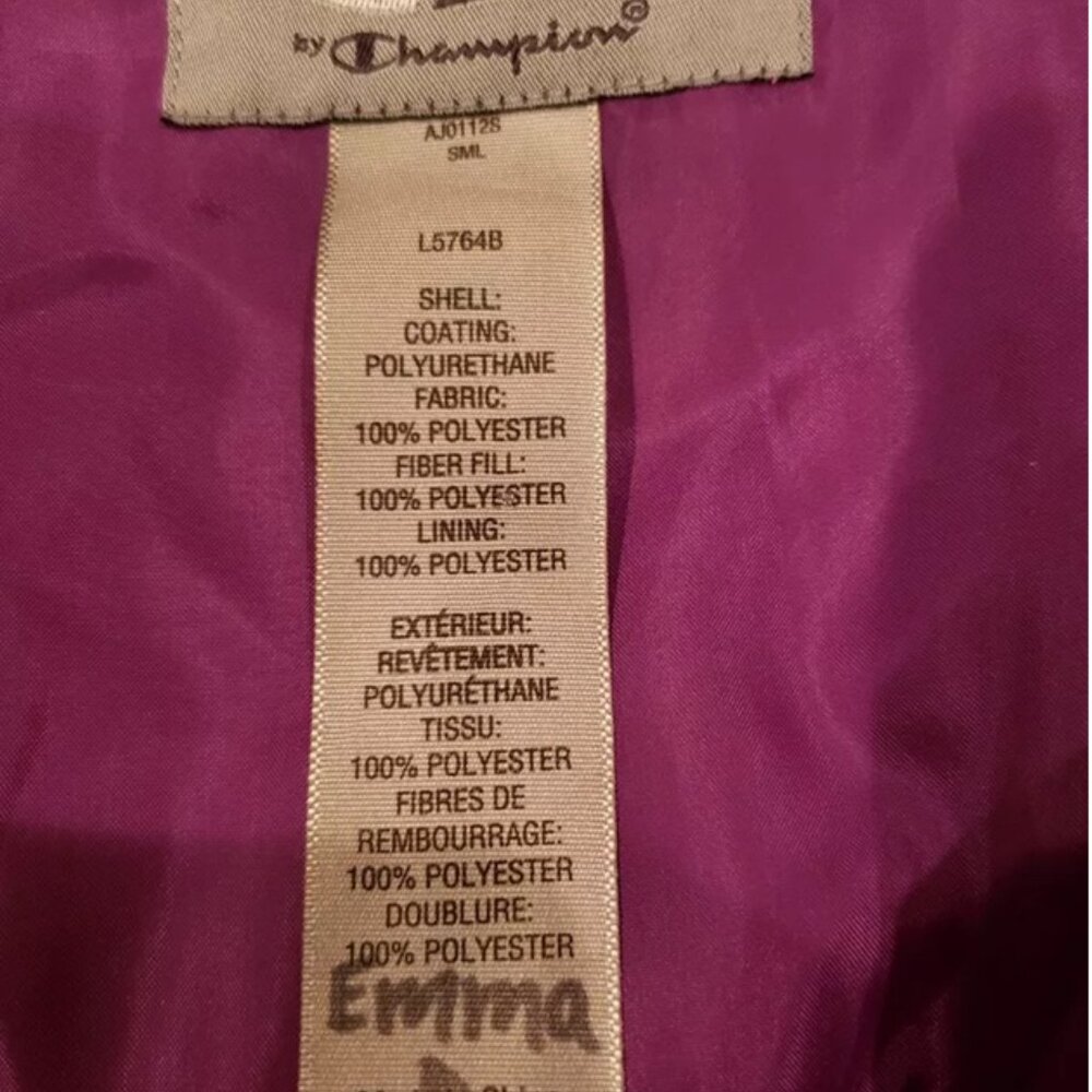 Champion Girls XS Purple Snowbib Overall Snow Pants VentureDry - Picture 7 of 8